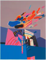 Paul Blomkamp, Clouds of Unknowing 1, screenprint on paper