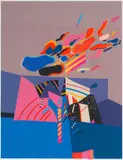 Paul Blomkamp, Clouds of Unknowing 1, screenprint on paper