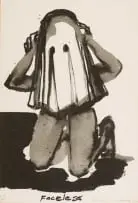 Marlene Dumas, Faceless, 1993, screenprint on paper