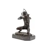 Barry Jackson, Bushman Hunter, 1997, bronze with a brown patina, on a granite base