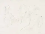 Walter Battiss, The Visit, ink and watercolour on paper