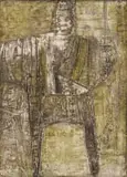 Cecily Sash, The Gladiator, 1962, mixed media on canvas laid down on board