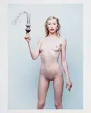 Jillian Lochner, Nude with Plant, photographic print on kodak endura paper