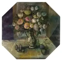 Christo Coetzee, Flowerpiece, 1981, oil on board