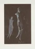 Deborah Bell, Mirror Matter II, drypoint and chine collé on paper