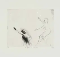 Deborah Bell, You Again a Stranger, drypoint on paper