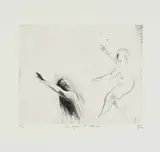 Deborah Bell, You Again a Stranger, drypoint on paper