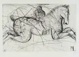 Deborah Bell, Flux II (State I), drypoint and aquatint on paper