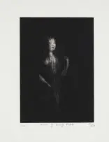 Deborah Bell, Aware of Being Aware, drypoint and aquatint on paper