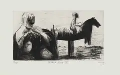 Deborah Bell, Sketchbook I, drypoint and spitbite aquatint on paper