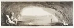 Deborah Bell, She Wolf, four plate etching, drypoint, spitbite and aquatint on two sheets of paper joined in the centre