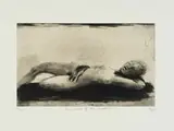 Deborah Bell, The Limits of your Longing, drypoint and softground etching with gampi on paper