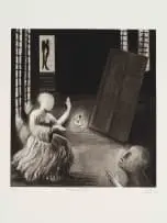 Deborah Bell, Reveal II, drypoint, hardground and spitbite etching on paper