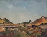 Gregoire Boonzaier, Landskap (Landscape), oil on board