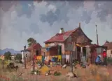 Conrad Theys, Backyard Scene