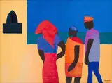 Trevor Coleman, Three Figures in an Abstract Landscape