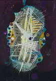 Christo Coetzee, Linear Abstract in Purple and Blue