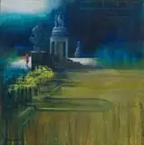 Karen Wykerd, Jan Smuts / Delville Wood Memorial (Urban Idyll Series), oil on canvas