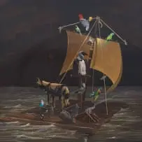 Michael Vincent Murphy, Night Sea Crossing, oil on canvas
