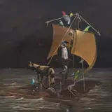 Michael Vincent Murphy, Night Sea Crossing, oil on canvas