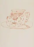 Robert Hodgins, A German Teapot, ink on paper