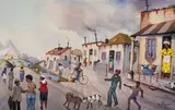 Phaswane David Mogano, T. Ship Scene N.T.V.L., watercolour on paper