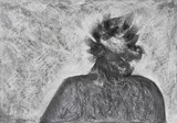 Lwando Dlamini, Drawing i, charcoal on paper