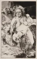 Diane Victor, World within a World, 1986, etching on paper