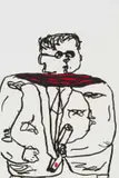 Robert Hodgins, Graduate, colour etching on paper