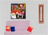 Sam Nhlengethwa, Tribute To Cecil Skotnes, colour lithograph on paper