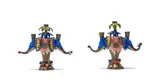 Raphael Njoko & Punch Shabalala, Pair of candlesticks with elephant motif, two, painted and glazed ceramic