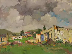 Gregoire Boonzaier, Ou Stal, Suurbraak, Kaap (Old Stable, Suurbraak, Cape), oil on canvas