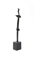 Johann Moolman, Untitled (Abstract Figure II), bronze with a black patina