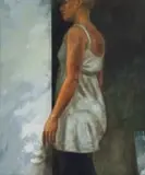Lionel Smit, Figure on a Threshold, oil on canvas