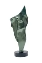 Johan van Heerden, Untitled (Abstract Form), painted fibreglass, on a painted steel base