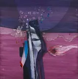 George Boys, Purple Abstract, oil on board