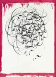 Farai Engelbrecht, Abstract in Red and Black, oil on canvas laid down on board