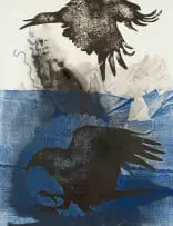 Bevan de Wet, Bird of Prayer III, monotype on paper