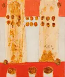 Trevor Coleman, Organic Pillars, oil on canvas