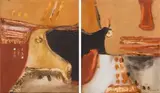 Trevor Coleman, Lascaux, diptych, oil on canvas