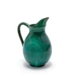 Linn Ware & Ceramic Studio, Jug with exaggerated lip, blue- and green-glazed earthenware