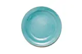 Serving platter by Linn Ware & Ceramic Studio, turquoise-glazed earthenware, sold May 2025