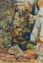 Edith King, The Big Kloof, watercolour on paper