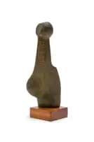 Edoardo Villa, Standing Form I, bronze with a rust patina, on a wooden base