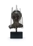 Lionel Smit, Shift Series #1 with Shafts, bronze with brown patina, on a metal base