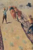 John Koenakeefe Mohl, The Ploughing Season in Bechuanaland, oil on board