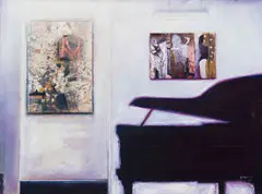 Kagiso Patrick Mautloa, Homage To..., oil and collage on canvas