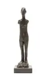 Deborah Bell, Male Nude, bronze with a black patina, on a granite base