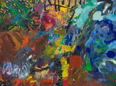 Jenny Stadler, Abstract Composition, oil on canvas