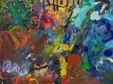 Jenny Stadler, Abstract Composition, oil on canvas